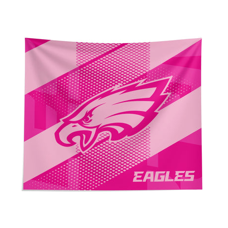 Pixsona Philadelphia Eagles Pink Motion Tapestry