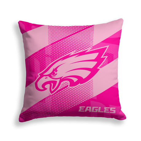 Pixsona Philadelphia Eagles Pink Motion Throw Pillow