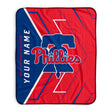 Pixsona Philadelphia Phillies Glow Pixel Fleece Blanket | Personalized | Custom