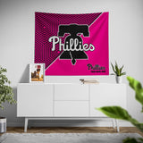 Pixsona Philadelphia Phillies Pink Implosion Tapestry | Personalized | Custom