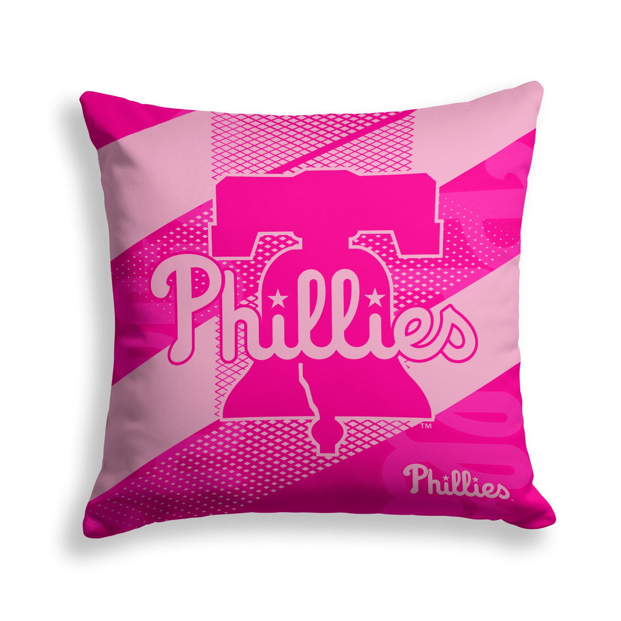 Pixsona Philadelphia Phillies Pink Motion Throw Pillow