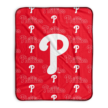 Pixsona Philadelphia Phillies Repeat Pixel Fleece Blanket
