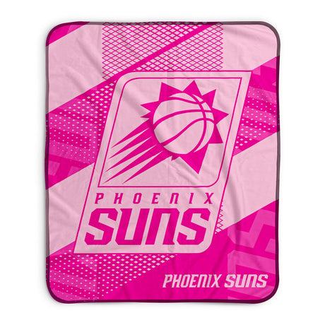 Pixsona Phoenix Suns Pink Motion Pixel Fleece Blanket