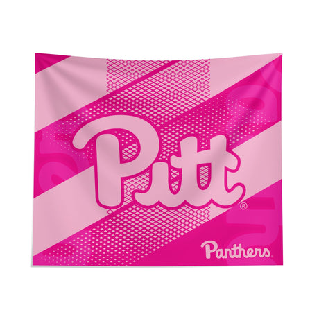 Pixsona Pitt Panthers Pink Motion Tapestry