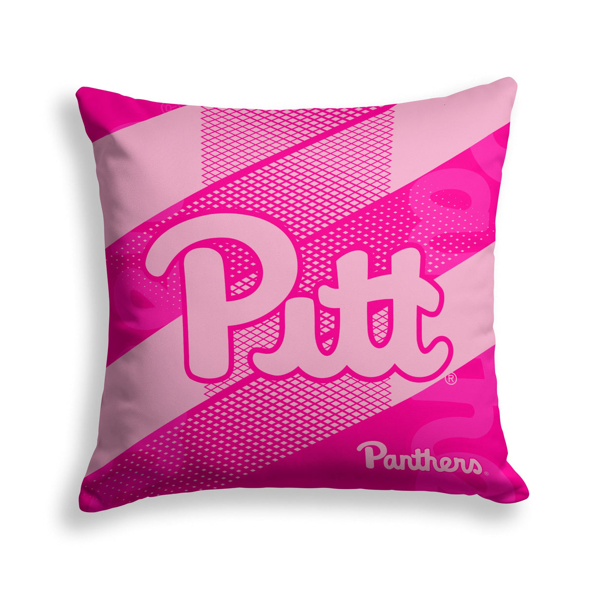 Pixsona Pitt Panthers Pink Motion Throw Pillow