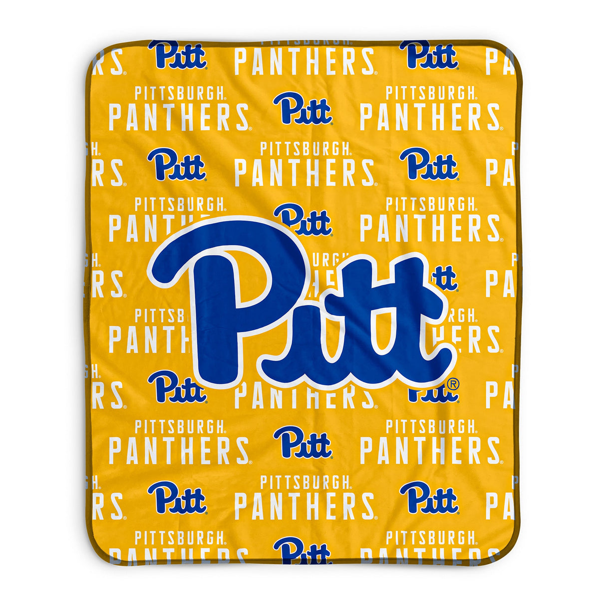 Pixsona Pitt Panthers Repeat Pixel Fleece Blanket