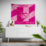 Pixsona Pittsburg State Gorillas Pink Motion Tapestry