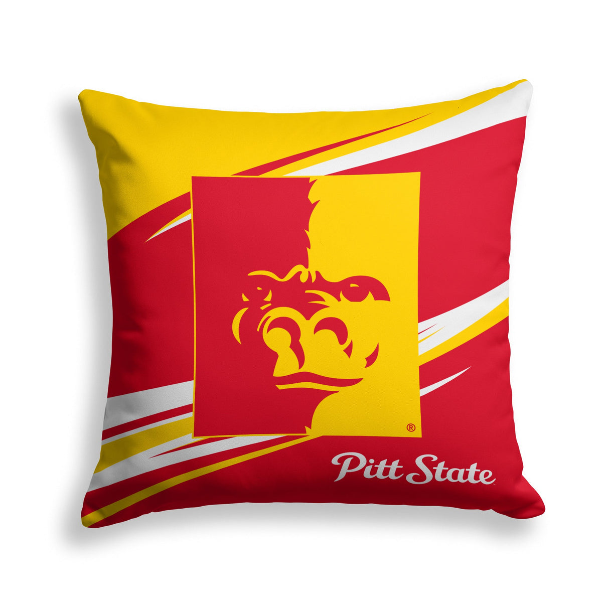 Pixsona Pittsburg State Gorillas Velocity Throw Pillow