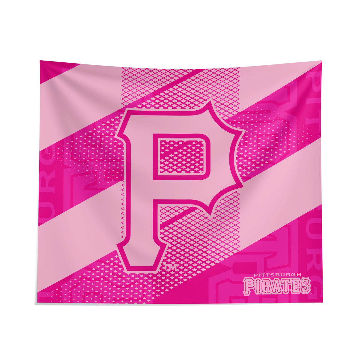 Pixsona Pittsburgh Pirates Pink Motion Tapestry