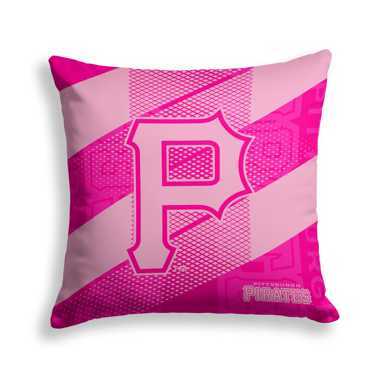 Pixsona Pittsburgh Pirates Pink Motion Throw Pillow