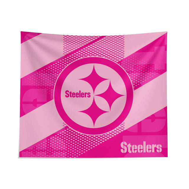 Pixsona Pittsburgh Steelers Pink Motion Tapestry