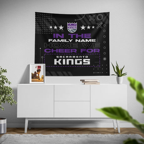 Pixsona Sacramento Kings Cheer Tapestry | Personalized | Custom