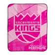 Pixsona Sacramento Kings Pink Motion Pixel Fleece Blanket