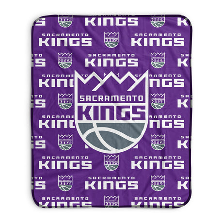 Pixsona Sacramento Kings Repeat Pixel Fleece Blanket