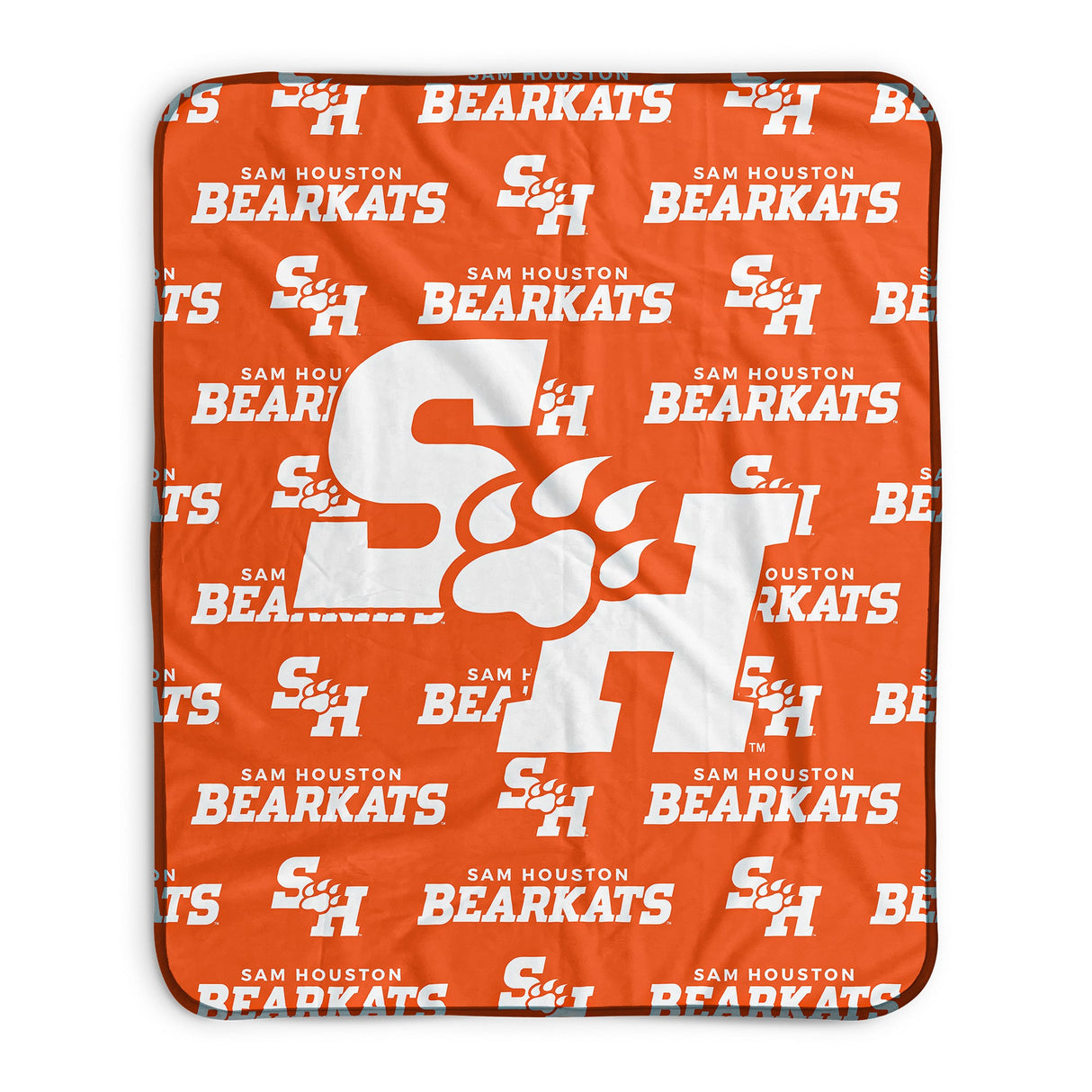 Pixsona Sam Houston State Bearkats Repeat Pixel Fleece Blanket