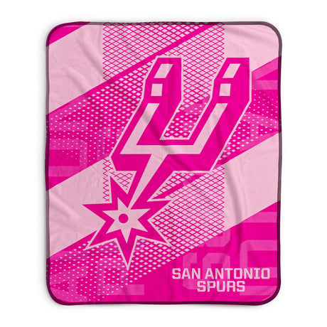 Pixsona San Antonio Spurs Pink Motion Pixel Fleece Blanket