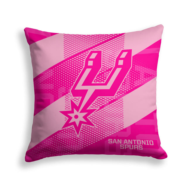 Pixsona San Antonio Spurs Pink Motion Throw Pillow