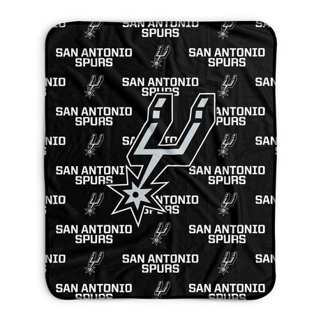 Pixsona San Antonio Spurs Repeat Pixel Fleece Blanket