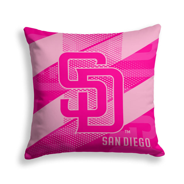 Pixsona San Diego Padres Pink Motion Throw Pillow