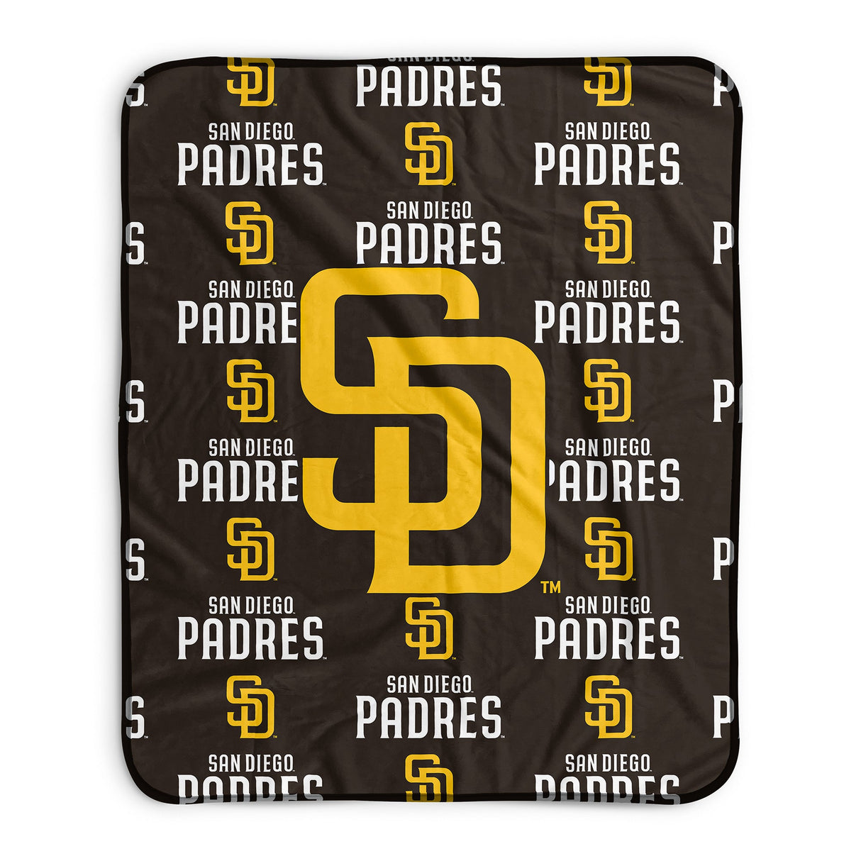 Pixsona San Diego Padres Repeat Pixel Fleece Blanket