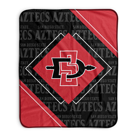 Pixsona San Diego State Aztecs Boxed Pixel Fleece Blanket