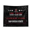 Pixsona San Diego State Aztecs Cheer Tapestry | Personalized | Custom