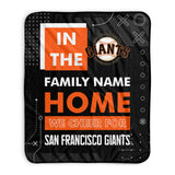 Pixsona San Francisco Giants Cheer Pixel Fleece Blanket | Personalized | Custom