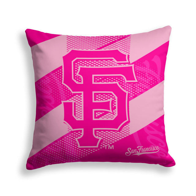 Pixsona San Francisco Giants Pink Motion Throw Pillow