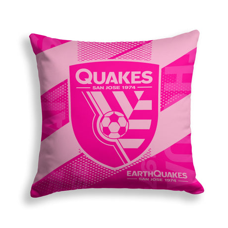 Pixsona San Jose Earthquakes Pink Motion Throw Pillow