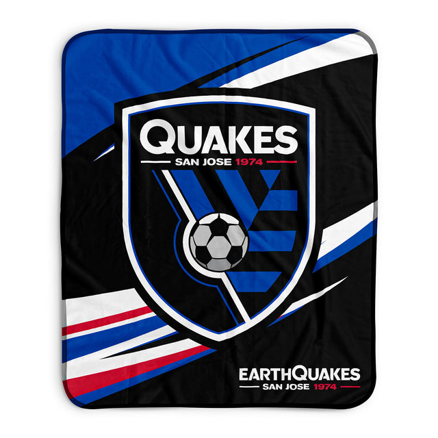 Pixsona San Jose Earthquakes Velocity Pixel Fleece Blanket