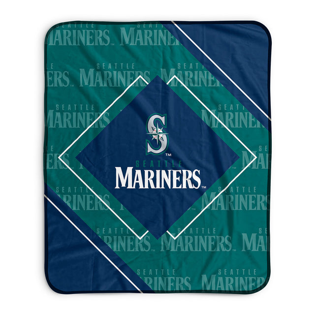 Pixsona Seattle Mariners Boxed Pixel Fleece Blanket