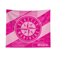 Pixsona Seattle Mariners Pink Motion Tapestry