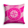 Pixsona Seattle Mariners Pink Motion Throw Pillow