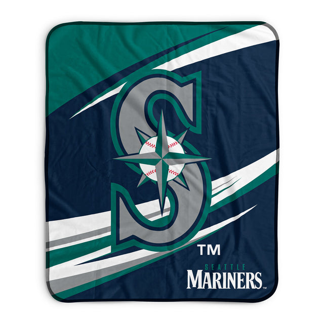 Pixsona Seattle Mariners Velocity Pixel Fleece Blanket