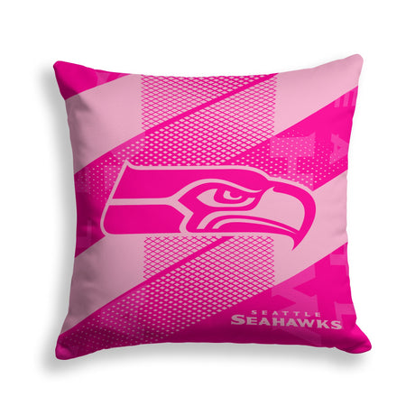 Pixsona Seattle Seahawks Pink Motion Throw Pillow