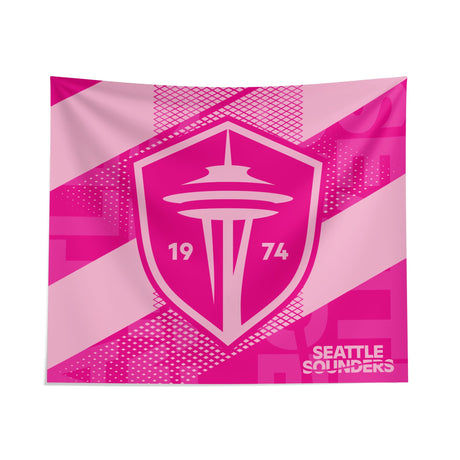 Pixsona Seattle Sounders Pink Motion Tapestry