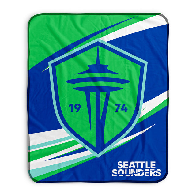 Pixsona Seattle Sounders Velocity Pixel Fleece Blanket