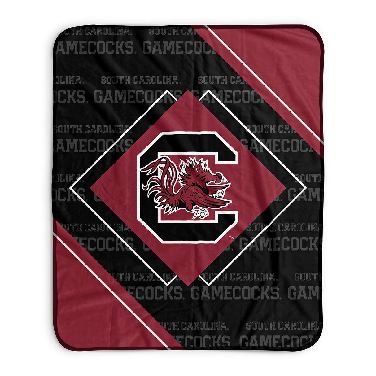 Pixsona South Carolina Gamecocks Boxed Pixel Fleece Blanket