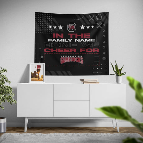Pixsona South Carolina Gamecocks Cheer Tapestry | Personalized | Custom
