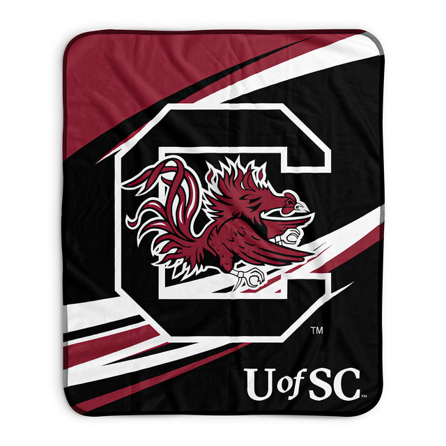 Pixsona South Carolina Gamecocks Velocity Pixel Fleece Blanket