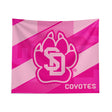 Pixsona South Dakota Coyotes Pink Motion Tapestry