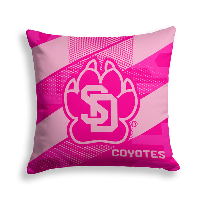 Pixsona South Dakota Coyotes Pink Motion Throw Pillow