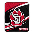 Pixsona South Dakota Coyotes Velocity Pixel Fleece Blanket