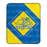 Pixsona South Dakota State Jackrabbits Boxed Pixel Fleece Blanket