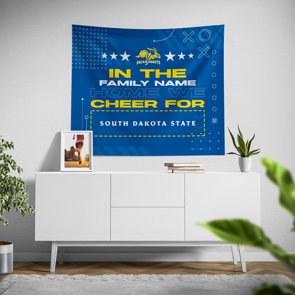 Pixsona South Dakota State Jackrabbits Cheer Tapestry | Personalized | Custom