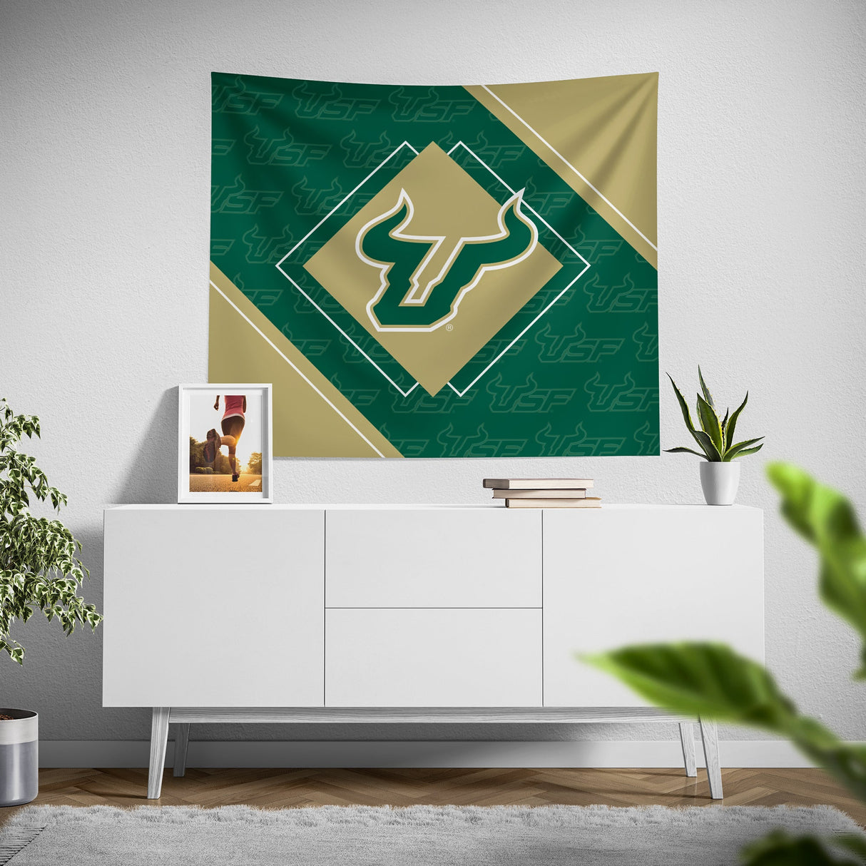 Pixsona South Florida Bulls Boxed Tapestry