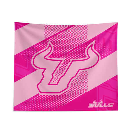 Pixsona South Florida Bulls Pink Motion Tapestry