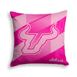 Pixsona South Florida Bulls Pink Motion Throw Pillow