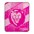 Pixsona Southeastern Louisiana Lions Pink Motion Pixel Fleece Blanket