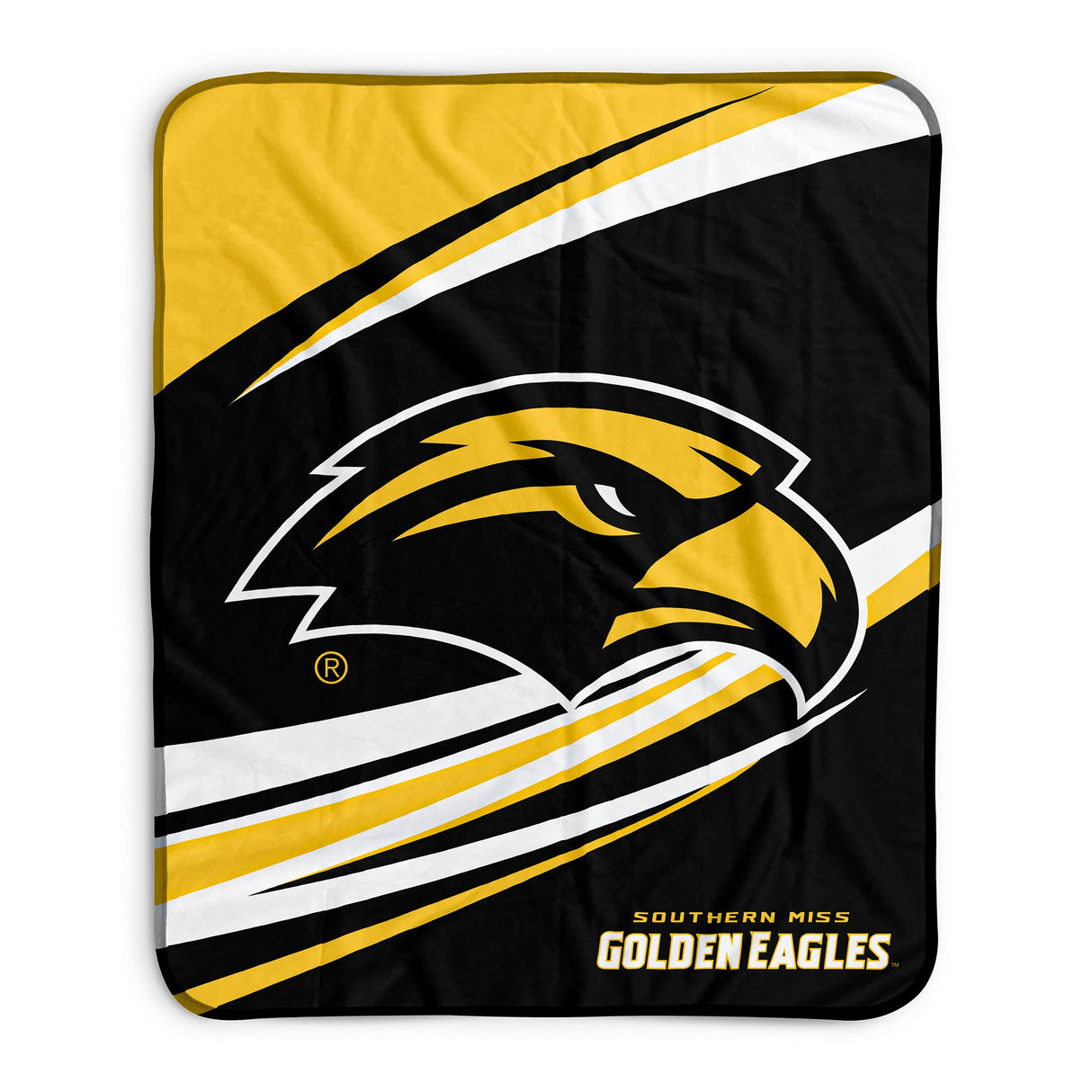 Pixsona Southern Miss Golden Eagles Velocity Pixel Fleece Blanket